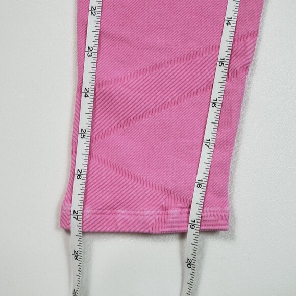 Spiritual Gangster Seamless High Waist Leggings Women XS/S Bubblegum Pink Ribbed - Picture 4 of 16